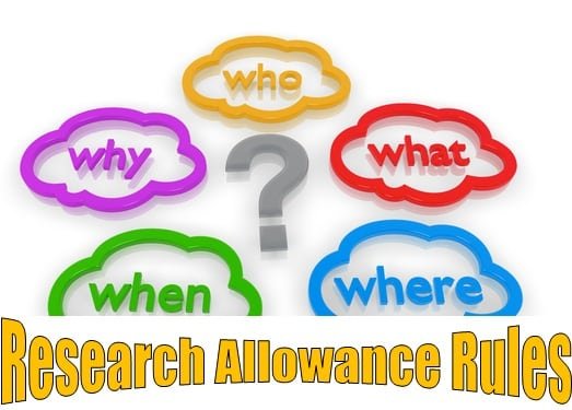 Research Allowance Rules Eligibility Income Tax Exemption Limit
