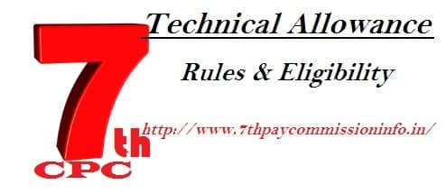 Technical Allowance Eligibility Rules
