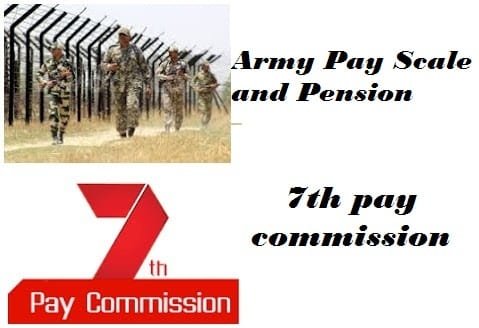 Army Pay Scale Slip Pension General, Lieutenant general, Major general, Brigadier, Colonel, Lieutenant Colonel, Major, Captain, Lieutenant
